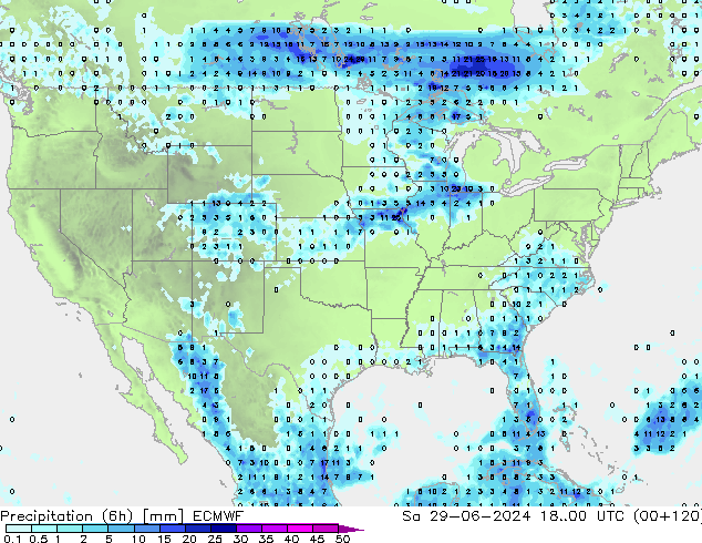 Z500/Rain (+SLP)/Z850 ECMWF  29.06.2024 00 UTC