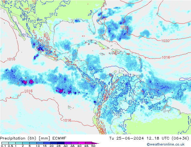 Z500/Rain (+SLP)/Z850 ECMWF mar 25.06.2024 18 UTC