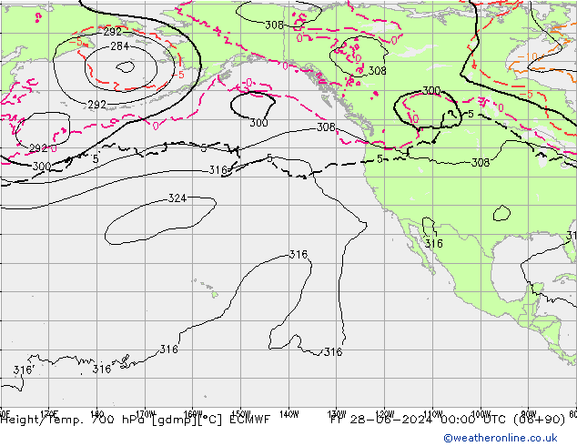 Yükseklik/Sıc. 700 hPa ECMWF Cu 28.06.2024 00 UTC