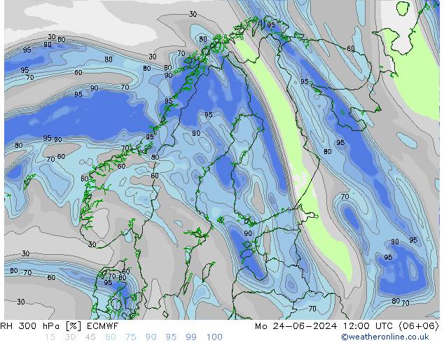 RV 300 hPa ECMWF ma 24.06.2024 12 UTC