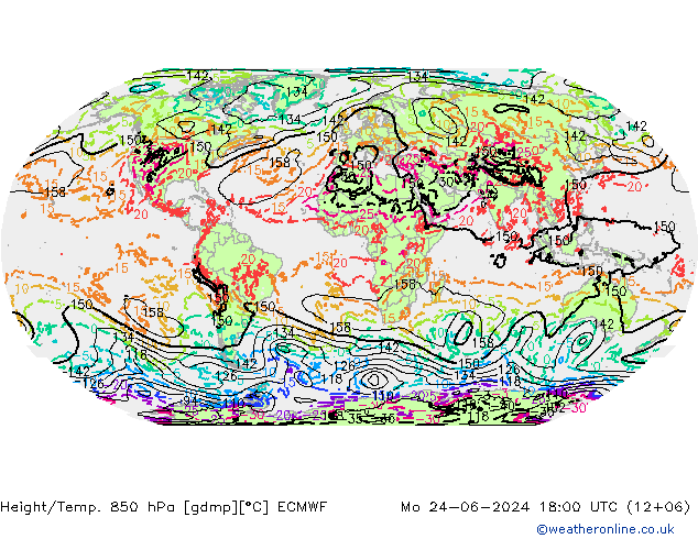 Z500/Rain (+SLP)/Z850 ECMWF Mo 24.06.2024 18 UTC