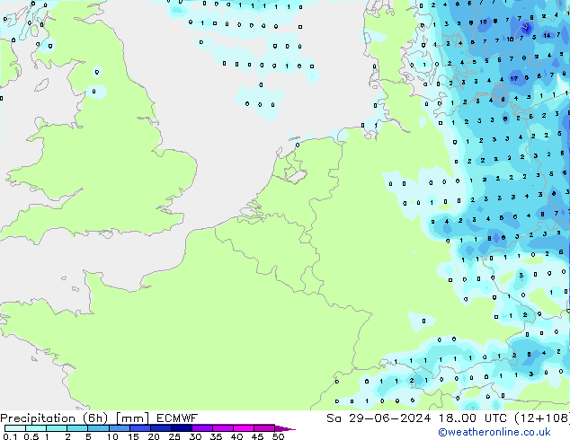 Z500/Rain (+SLP)/Z850 ECMWF Sáb 29.06.2024 00 UTC