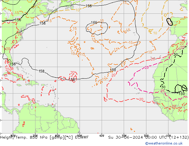 Z500/Rain (+SLP)/Z850 ECMWF Su 30.06.2024 00 UTC