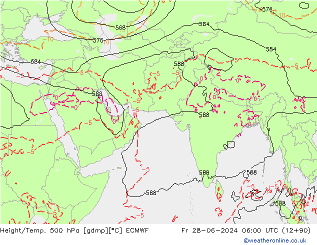 Z500/Rain (+SLP)/Z850 ECMWF Sex 28.06.2024 06 UTC