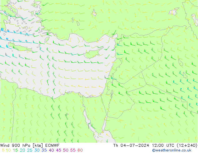 Wind 900 hPa ECMWF Th 04.07.2024 12 UTC