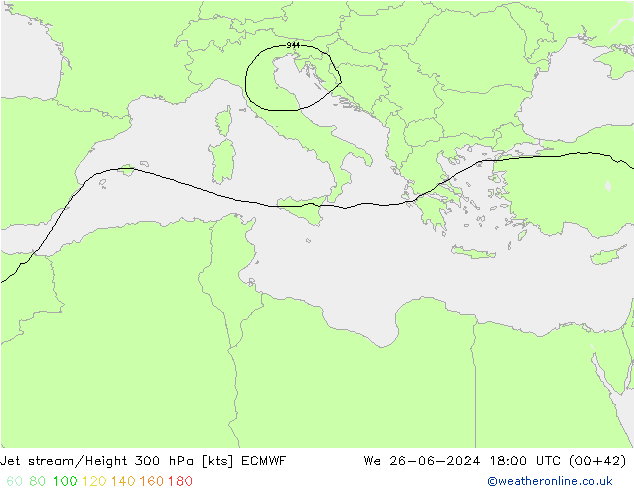 Polarjet ECMWF Mi 26.06.2024 18 UTC