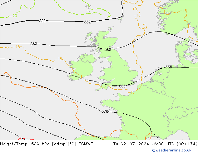 Z500/Rain (+SLP)/Z850 ECMWF mar 02.07.2024 06 UTC