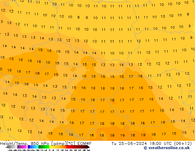 Z500/Rain (+SLP)/Z850 ECMWF Tu 25.06.2024 18 UTC