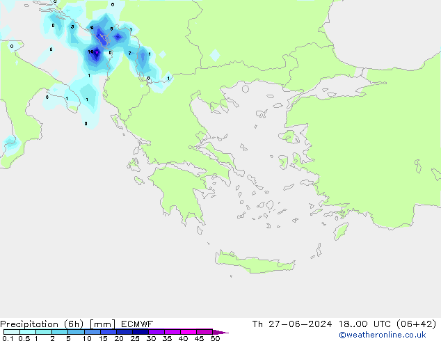 Z500/Rain (+SLP)/Z850 ECMWF чт 27.06.2024 00 UTC