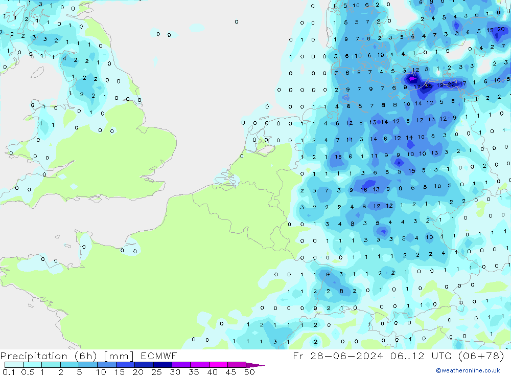 Z500/Rain (+SLP)/Z850 ECMWF Sex 28.06.2024 12 UTC