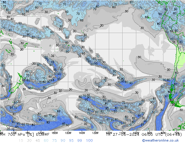 RV 700 hPa ECMWF do 27.06.2024 06 UTC