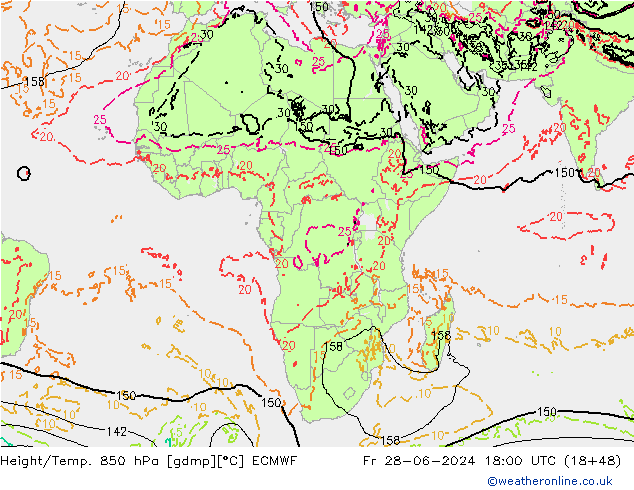 Z500/Regen(+SLP)/Z850 ECMWF vr 28.06.2024 18 UTC