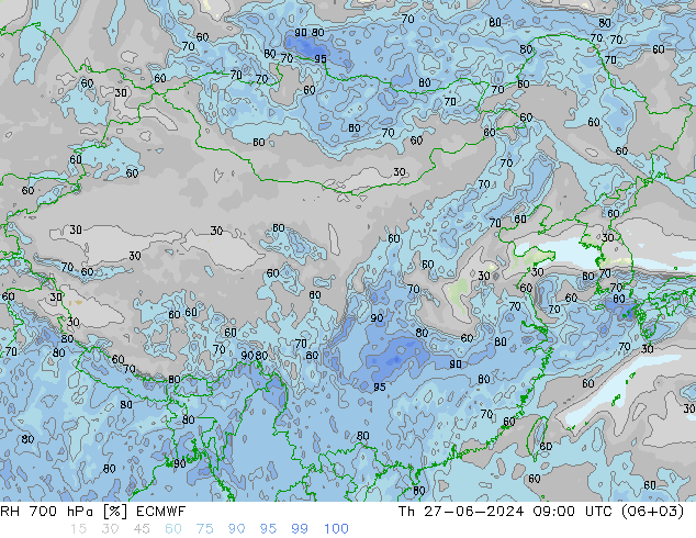 RV 700 hPa ECMWF do 27.06.2024 09 UTC