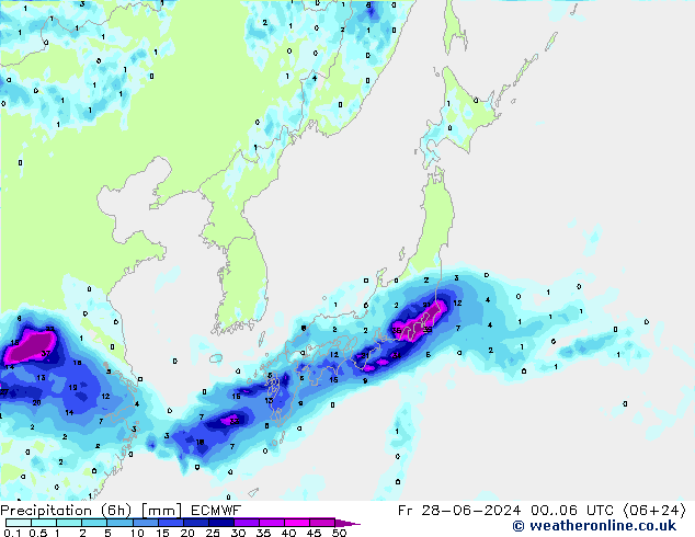 Z500/Regen(+SLP)/Z850 ECMWF vr 28.06.2024 06 UTC