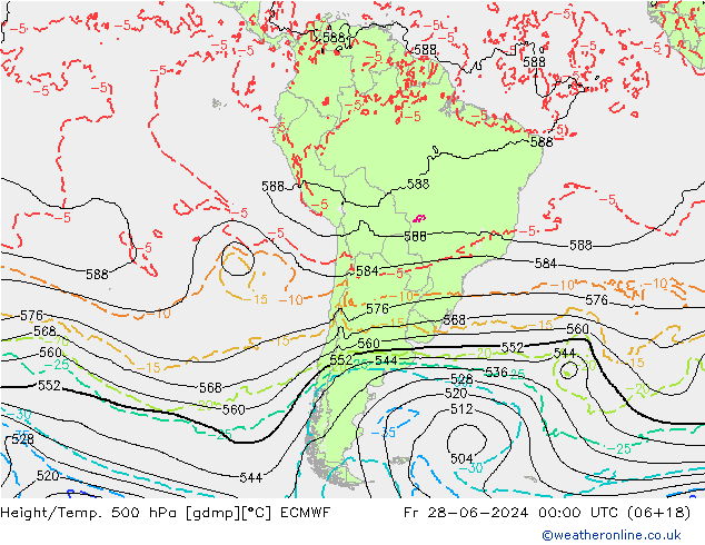 Z500/Regen(+SLP)/Z850 ECMWF vr 28.06.2024 00 UTC