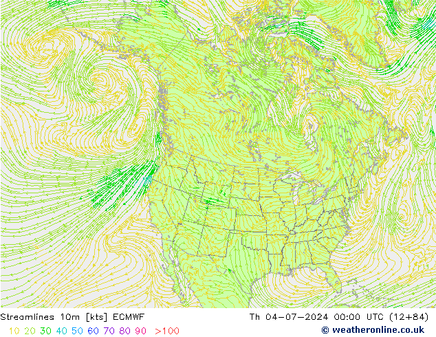 风 10m ECMWF 星期四 04.07.2024 00 UTC