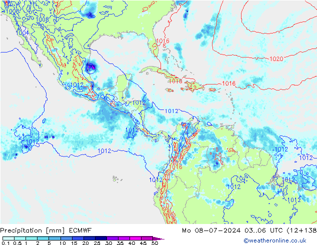 Neerslag ECMWF ma 08.07.2024 06 UTC