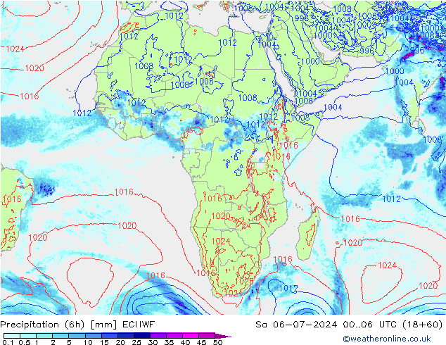 Z500/Regen(+SLP)/Z850 ECMWF za 06.07.2024 06 UTC