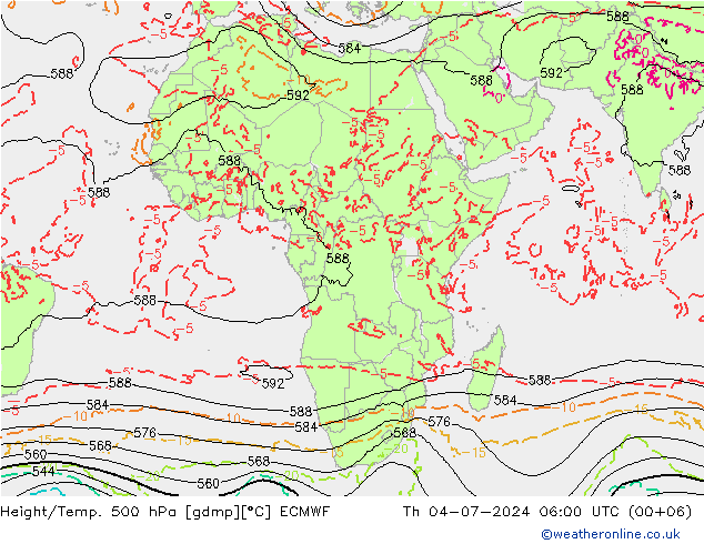 Z500/Regen(+SLP)/Z850 ECMWF do 04.07.2024 06 UTC
