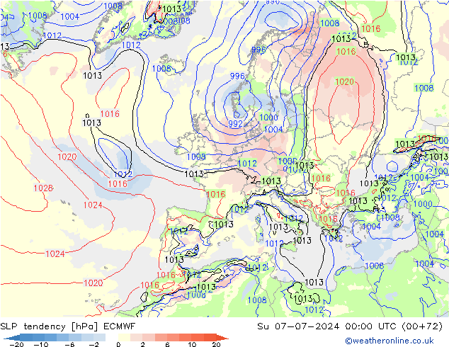 变压 ECMWF 星期日 07.07.2024 00 UTC