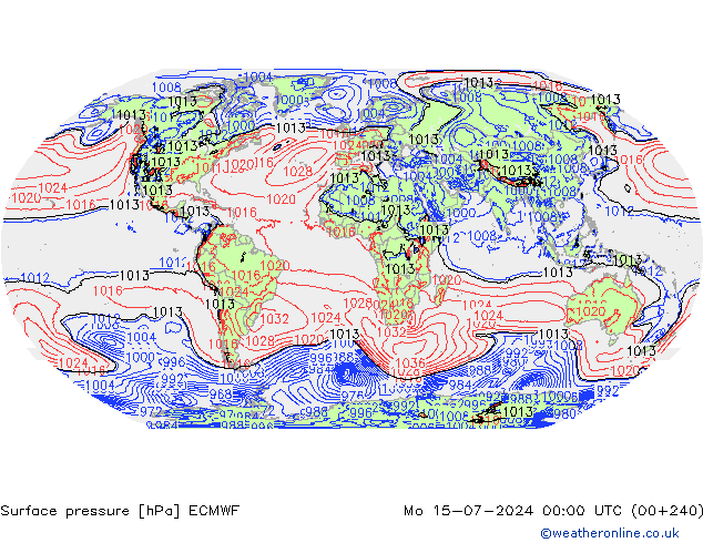 Luchtdruk (Grond) ECMWF ma 15.07.2024 00 UTC
