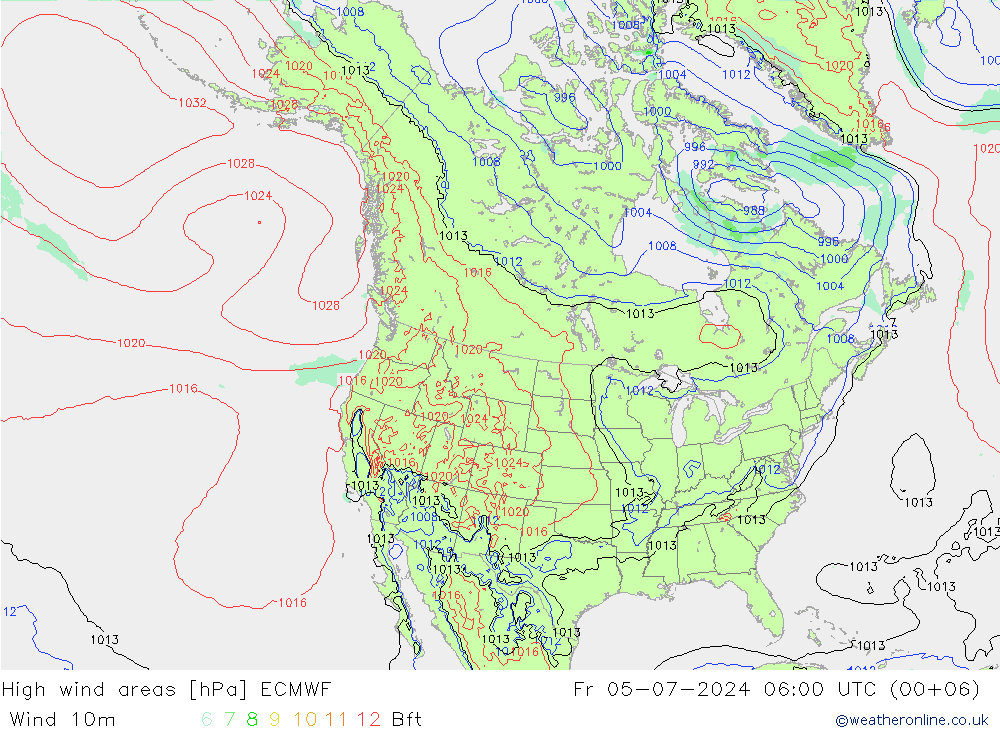 Windvelden ECMWF vr 05.07.2024 06 UTC