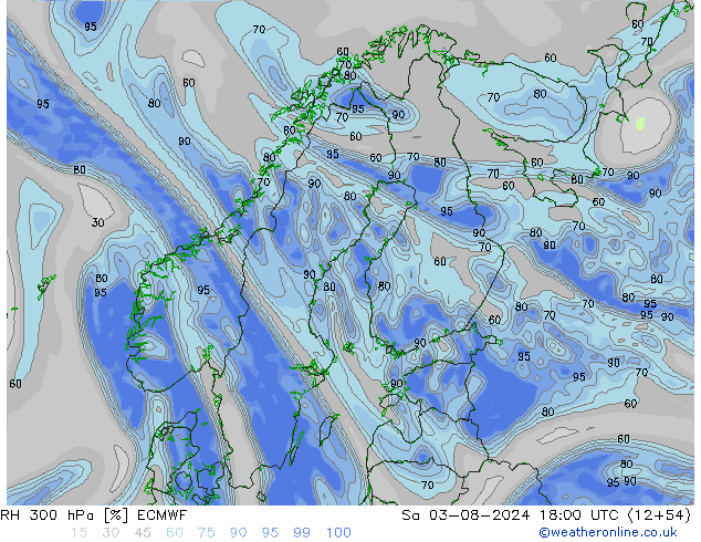 RV 300 hPa ECMWF za 03.08.2024 18 UTC