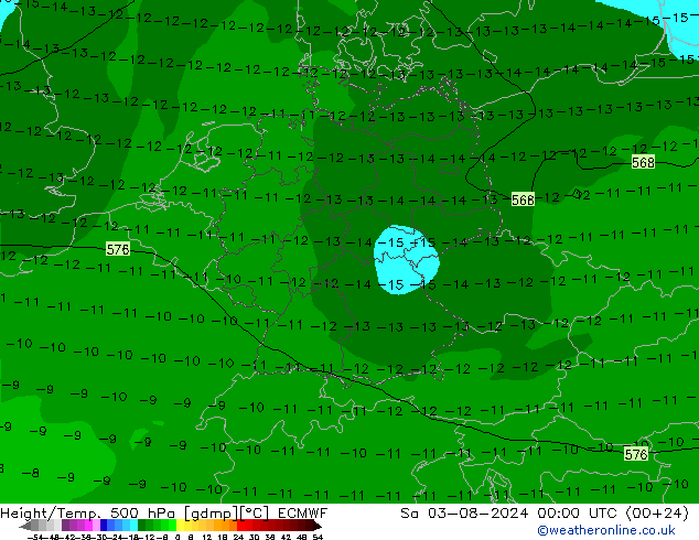 Z500/Regen(+SLP)/Z850 ECMWF za 03.08.2024 00 UTC