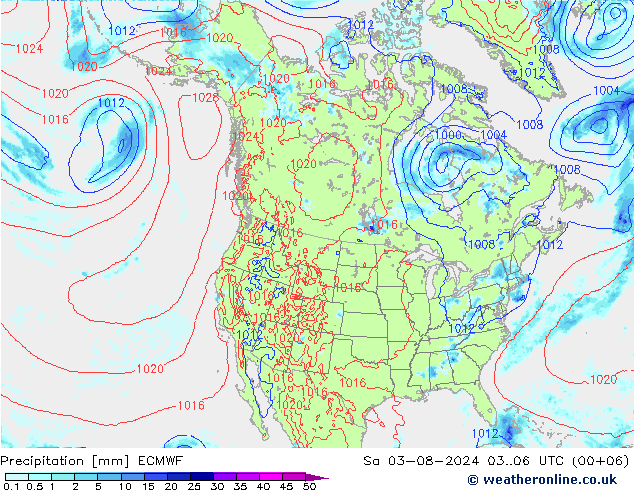 Neerslag ECMWF za 03.08.2024 06 UTC