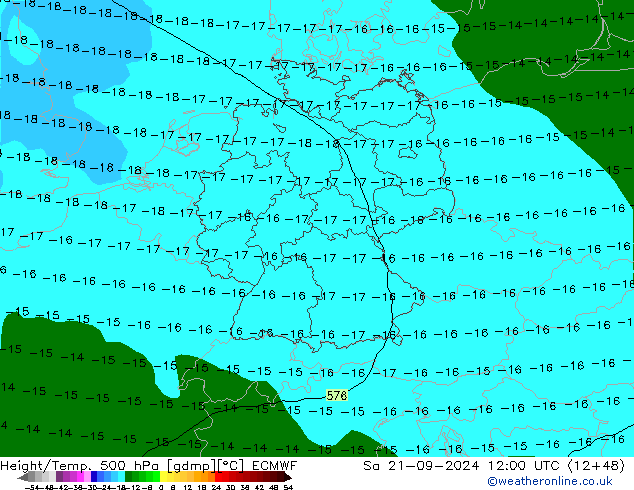 Z500/Regen(+SLP)/Z850 ECMWF za 21.09.2024 12 UTC