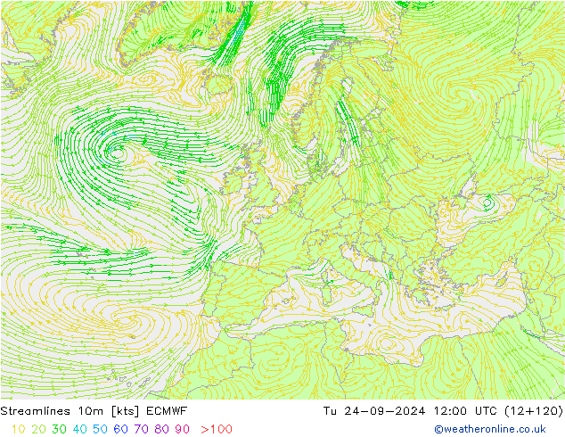  10m ECMWF  24.09.2024 12 UTC