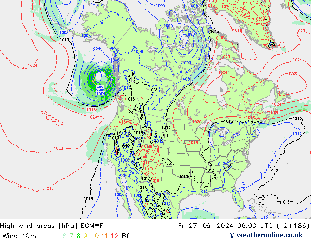 Sturmfelder ECMWF Fr 27.09.2024 06 UTC