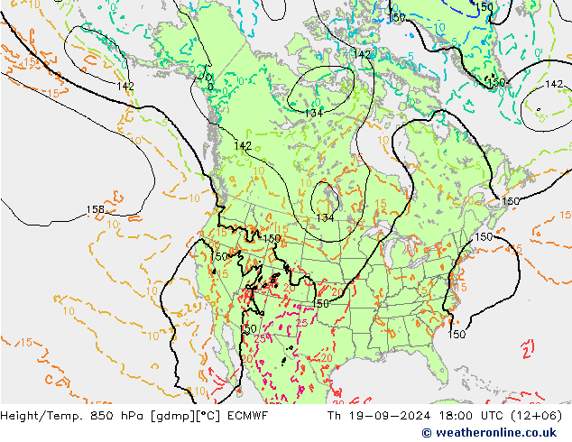 Z500/Rain (+SLP)/Z850 ECMWF Do 19.09.2024 18 UTC