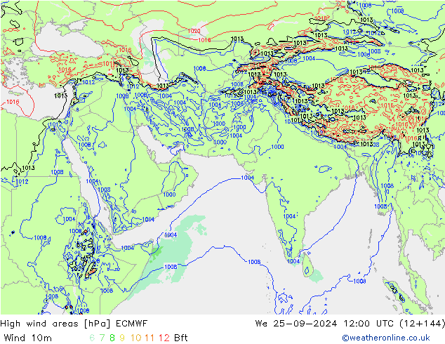 Sturmfelder ECMWF Mi 25.09.2024 12 UTC