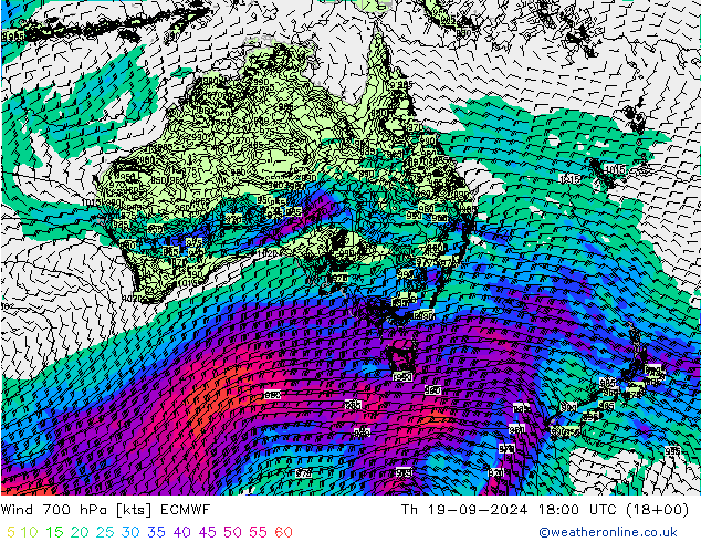  700 hPa ECMWF  19.09.2024 18 UTC