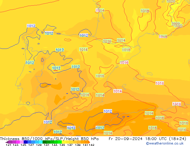 Thck 850-1000 hPa ECMWF Pá 20.09.2024 18 UTC