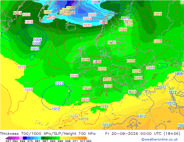 Thck 700-1000 hPa ECMWF  20.09.2024 00 UTC