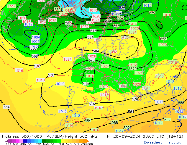 Thck 500-1000hPa ECMWF Sex 20.09.2024 06 UTC