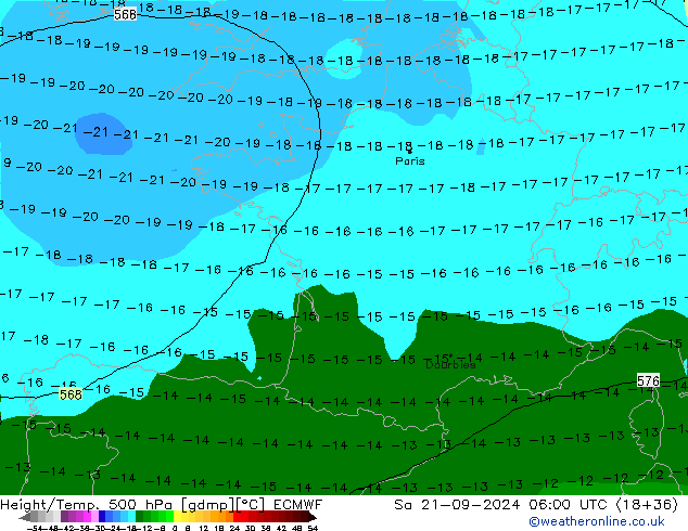 Z500/Rain (+SLP)/Z850 ECMWF Sáb 21.09.2024 06 UTC