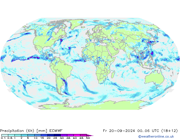 Z500/Rain (+SLP)/Z850 ECMWF Fr 20.09.2024 06 UTC