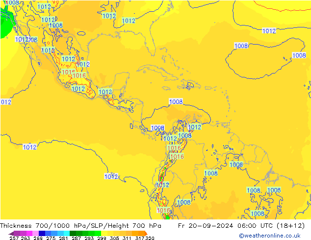 Thck 700-1000 hPa ECMWF Fr 20.09.2024 06 UTC