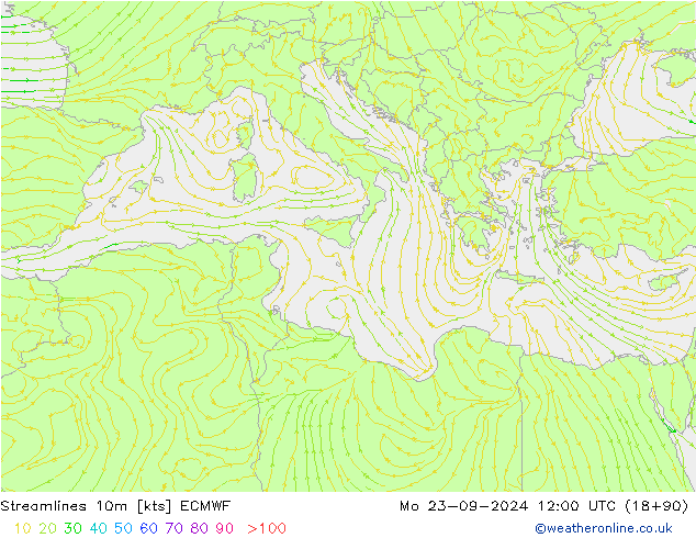  10m ECMWF  23.09.2024 12 UTC