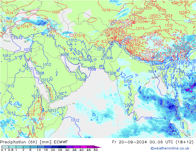 Z500/Rain (+SLP)/Z850 ECMWF Fr 20.09.2024 06 UTC