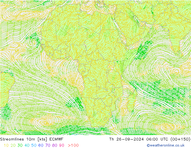 Rüzgar 10m ECMWF Per 26.09.2024 06 UTC