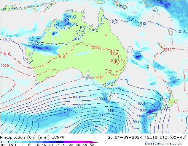 Z500/Rain (+SLP)/Z850 ECMWF сб 21.09.2024 18 UTC