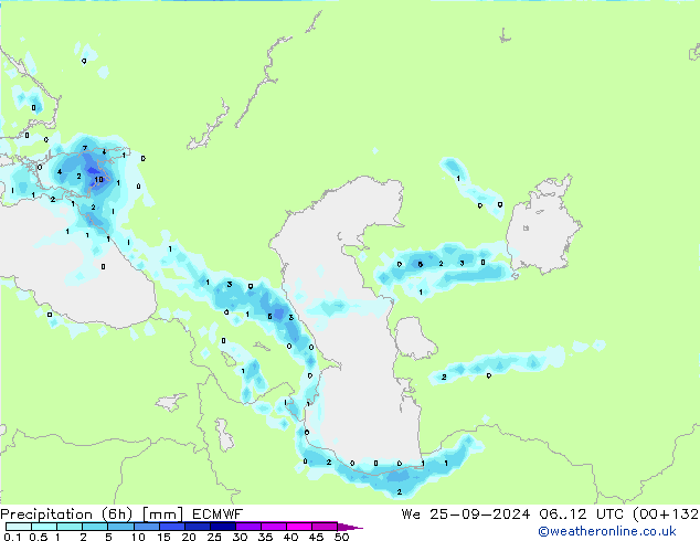 Z500/Rain (+SLP)/Z850 ECMWF We 25.09.2024 12 UTC