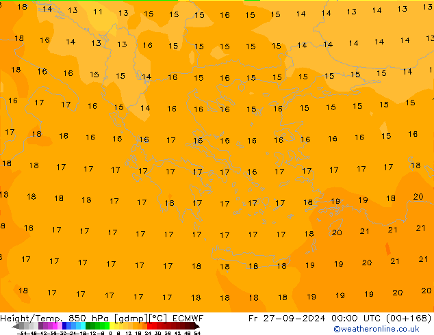 Z500/Rain (+SLP)/Z850 ECMWF пт 27.09.2024 00 UTC