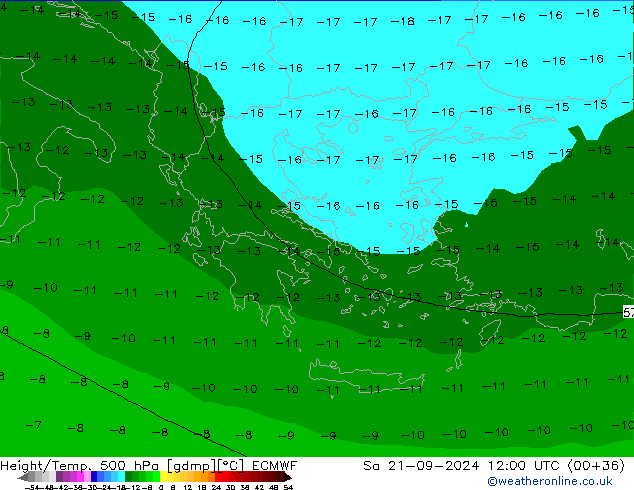 Z500/Regen(+SLP)/Z850 ECMWF za 21.09.2024 12 UTC