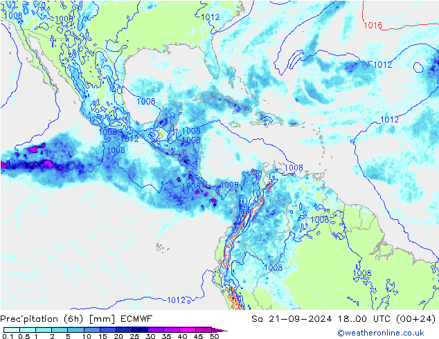 Z500/Rain (+SLP)/Z850 ECMWF Sa 21.09.2024 00 UTC