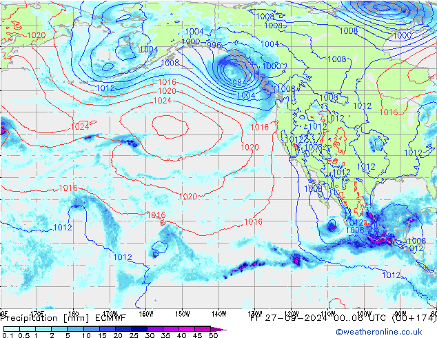 precipitação ECMWF Sex 27.09.2024 06 UTC